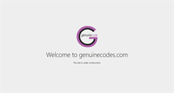 Desktop Screenshot of genuinecodes.com