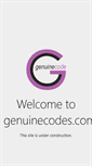 Mobile Screenshot of genuinecodes.com